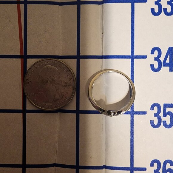 Women’s White Gold Rhodium Over Sterling Silver Diamond Ring – Size 7, 0.45 CTW - Picture 10 of 12